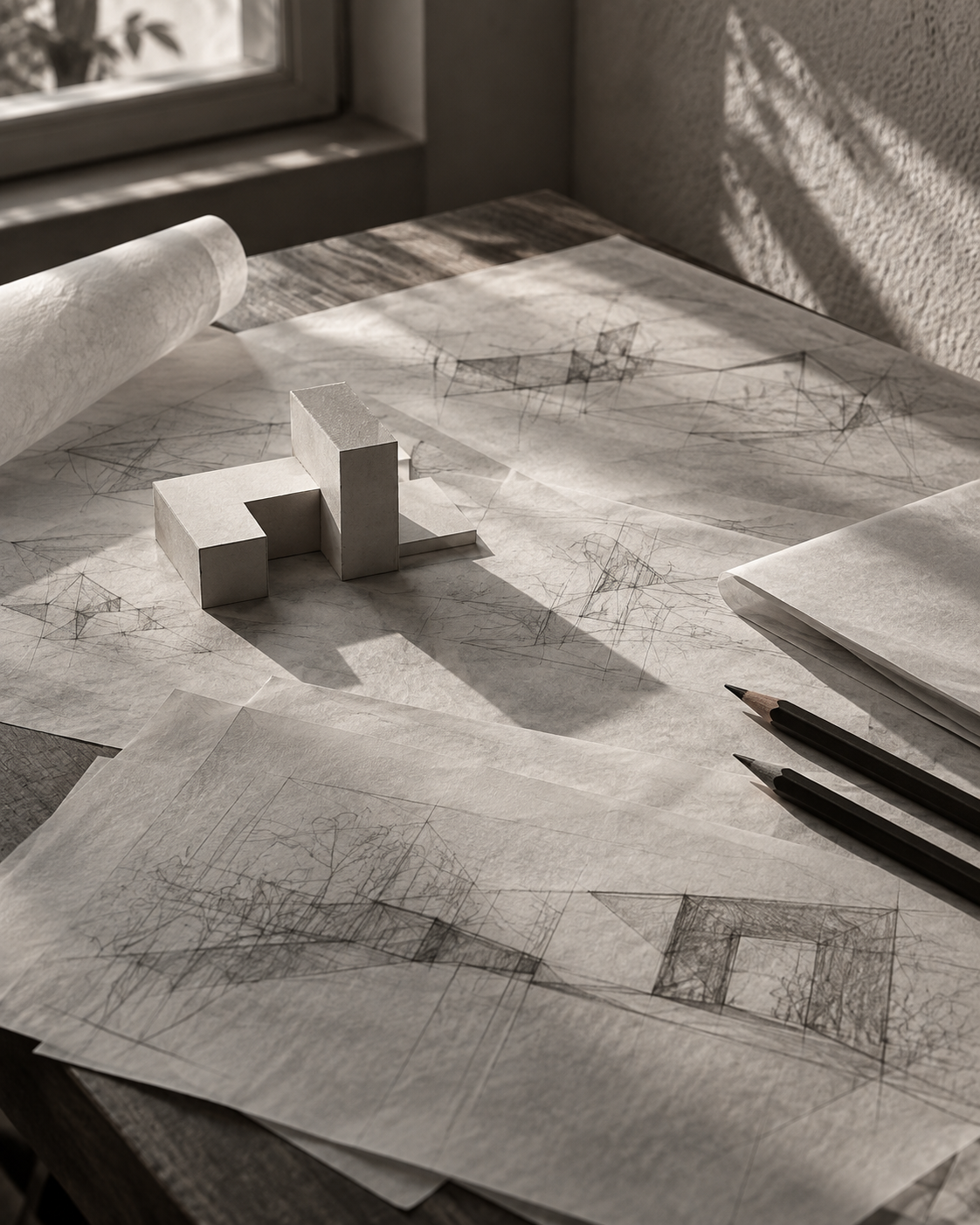 Model and drawingи на радном столу